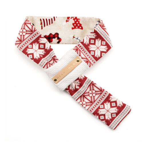 Christmas dog scarf