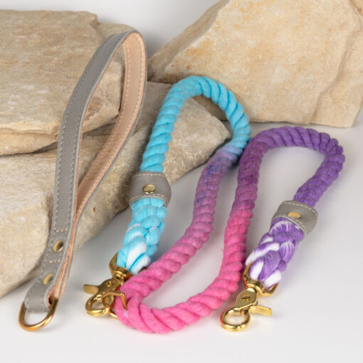 Alternative view of MARINER'S ROPE LEASH - BRIGHT OMBRE