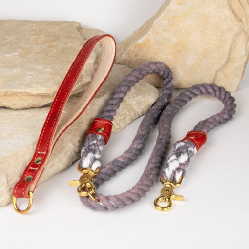 Alternative view of MARINER'S ROPE LEASH - GRAY