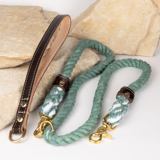 Alternative view of MARINER'S ROPE LEASH - GREEN